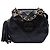 Chanel Black CC Quilted Lambskin Tassel Crossbody Nero