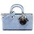 Dior Blue Medium Denim Cannage Lady D Joy Azul