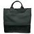 Borsa tote Gucci in tela verde con logo embossed Verde scuro