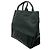 Borsa tote Gucci in tela verde con logo embossed Verde scuro - vista 2