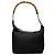 Bamboo Bolsa de Ombro Gucci em Nylon Preto com Bambu