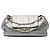 Chanel Silver Metallic Perforated Calfskin Reissue 2.55 Drill Accordion Flap Argento