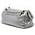 Chanel Silver Metallic Perforated Calfskin Reissue 2.55 Drill Accordion Flap Argento - vista 2