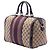 Gucci Joy Boston Bag Medium aus beigem GG Canvas mit Web-Streifen - Ansicht 2