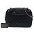 Borsa Camera Chanel in pelle d'agnello matelassé nera con catena CC Nero - vista 7