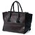 Borsa Prada Brown Bicolor Glace Calf Twin Pocket Double Handle Satchel Marrone Marrone scuro - vista 2