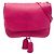 LOEWE Pink Nappa Anagram Tassel Crossbody Rosa