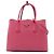 Prada Double Satchel aus Saffiano-Leder Rosa Medium Pink