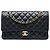 Chanel Black Medium Classic Caviar Double Flap Schwarz