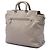 Sac satchel Prada en cuir de veau beige avec poche frontale - vue 2