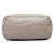 Sac satchel Prada en cuir de veau beige avec poche frontale - vue 3