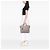 Sac satchel Prada en cuir de veau beige avec poche frontale - vue 5