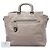 Sac satchel Prada en cuir de veau beige avec poche frontale - vue 6