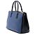Prada Blue Medium Bicolor Saffiano Lux Galleria Double Zip Satchel Handtasche Blau - Ansicht 2