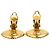 Orecchini a clip quadrati placcati oro Chanel Gold CC D'oro - vista 5