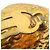 Orecchini a clip quadrati placcati oro Chanel Gold CC D'oro - vista 9