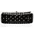 Sac Satchel Valentino Rockstud Spike Medium en cuir verni noir - vue 3
