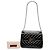 Sac Satchel Valentino Rockstud Spike Medium en cuir verni noir - vue 6