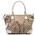 Borsa Satchel Gucci Beige GG Canvas Sukey