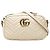 Gucci Borsa a Tracolla Small GG Marmont in Pelle Matelassé Bianca Bianco