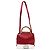Bamboo Borsa Gucci Nymphaea Small in pelle di vitello rossa con bambù Rosso - vista 7