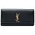 Autre Marque Clutch Saint Laurent Black Matelasse Diagonal Calfskin Monogram Cassandre Nero