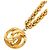 Collana con pendente Chanel Gold CC placcata in oro D'oro - vista 2