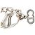 Dior Armband mit Gliederkette aus silberfarbenem Messing und Logo - Ansicht 7