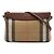 Burberry Brown House Check Canvas Derby Peyton Crossbody Marrom Castanho claro