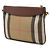 Burberry Brown House Check Canvas Derby Peyton Crossbody Marrom Castanho claro - vista 2