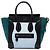 Céline Celine Blue Micro Tricolor Pony Hair Luggage Tote Blau Hellblau