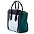 Céline Celine Blue Micro Tricolor Pony Hair Luggage Tote Blau Hellblau - Ansicht 2