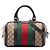 Borsa Boston Gucci Joy Small in tela GG beige e Web