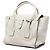 Bolso Satchel Prada White Vitello Daino Sound Lock Blanco - vista 2