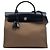 Hermès Brown Toile Herbag Zip 31 Castaño Gris pardo