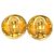 Chanel Gold Gold Plated Logo Runde Clip-On Ohrringe Golden - Ansicht 2