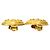 Chanel Gold Gold Plated Logo Runde Clip-On Ohrringe Golden - Ansicht 5