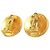 Orecchini a clip rotondi placcati oro Chanel Gold CC D'oro - vista 2