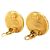 Orecchini a clip rotondi placcati oro Chanel Gold CC D'oro - vista 3