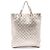 Gucci Silver Metallic Guccissima Tote Silber