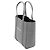 Balenciaga Tote Everyday XXS in pelle embossed croc grigio - vista 2