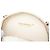 Chanel White CC gesteppte Lammleder-Rundclutch mit Kette Weiß - Ansicht 5