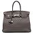 Hermès Gray Togo Birkin Retourne 35 Castaño Gris antracita