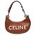 Céline Celine Ava Schultertasche aus braunem Leder Medium mit Logo
