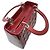 Borsa a tracolla Christian Dior Lady Medium Cannage in vernice smaltata rossa - vista 6