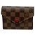 Louis Vuitton Damier Portefeuille Victorine Wallet Marron Rouge Damier ebène