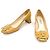 Prada Lackleder Pumps mit Blockabsatz in Gelb - Ansicht 9
