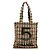 Chanel No. 5 Tweed und Lackleder Tote/Schultertasche Schwarz Mehrfarben