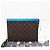 Louis Vuitton Monogram Macassar Pochette Voyage Clutch Bag Marron Bleu Beige - vue 3