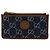 Gucci Interlocking G Denim Coin Case Brown Blue